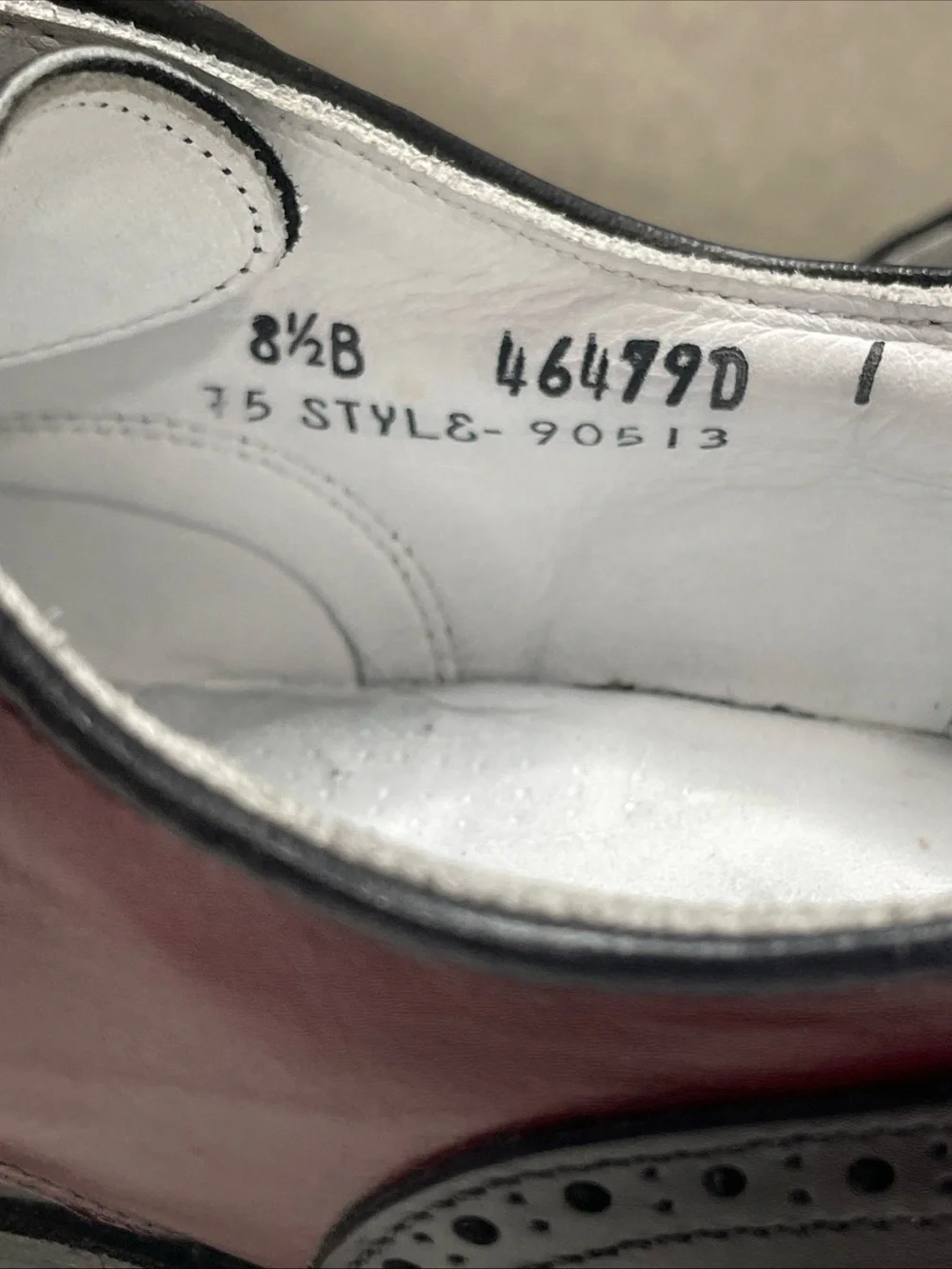 VTG FootJoy Classics Women's Golf Shoes 8.5B Black Burgundy Kiltie Wingtip 90513